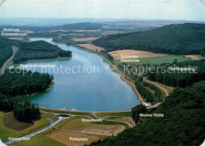 Schieder-Schwalenberg Fliegeraufnahme Emmerstausee Staudamm Glash?tte