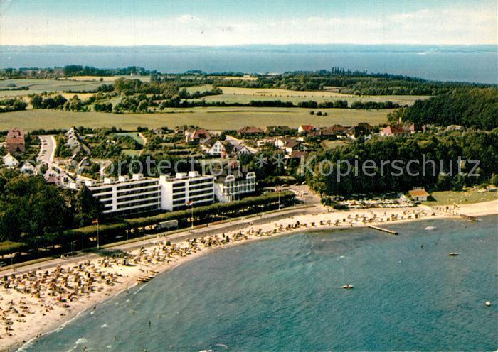 Travem?nde Ostseebad Fliegeraufnahme Strand Huxmanns Strandbazar Ostsee-Hotel