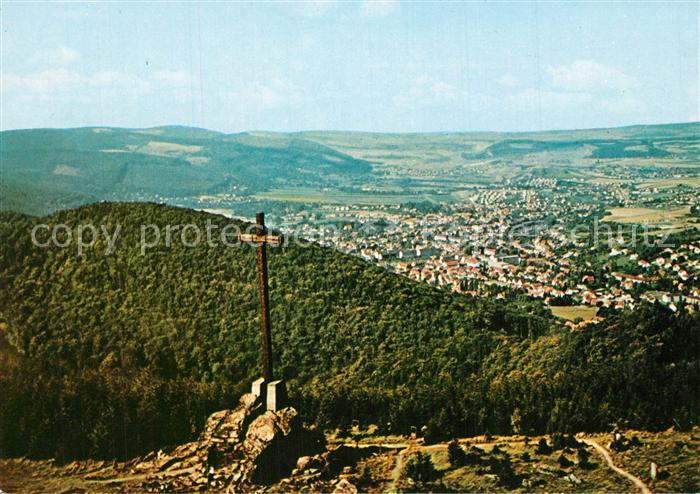 Bad Harzburg Fliegeraufnahme mit Kreuz des Ostens