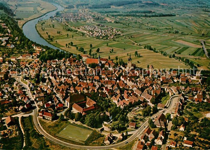 Bad Wimpfen Fliegeraufnahme mit Neckar