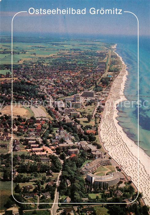 Gr?mitz Ostseebad Fliegeraufnahme mit Strand