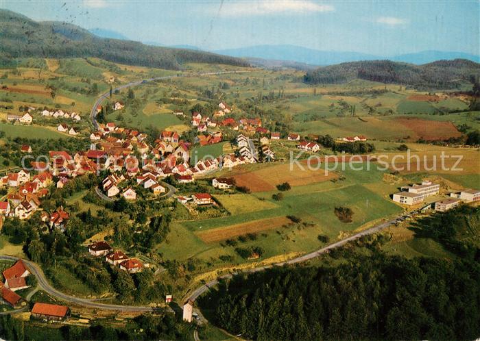 Kirschhausen Fliegeraufnahme Pension Caf? Rosemarie