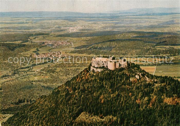Burg Hohenneuffen Fliegeraufnahme Burgruine