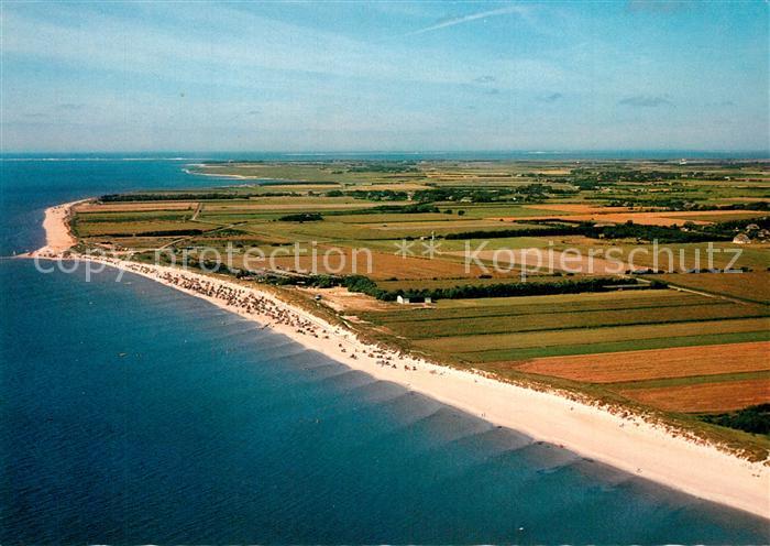 Insel F?hr Fliegeraufnahme S?dk?ste bei Nieblum