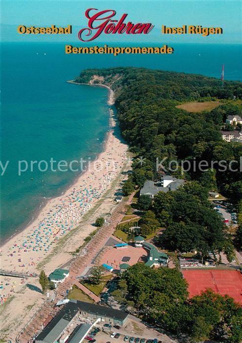 G?hren R?gen Fliegeraufnahme Bernsteinpromenade