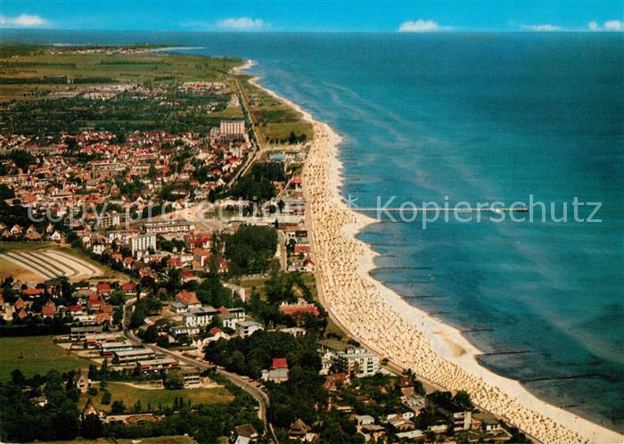Gr?mitz Ostseebad Fliegeraufnahme mit Strand
