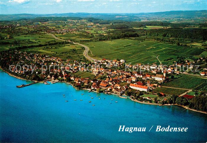 Hagnau Bodensee Fliegeraufnahme Weindorf