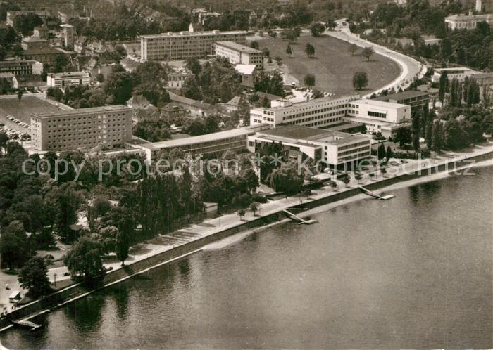 Bonn Rhein Fliegeraufnahme Rhein Bundeshaus