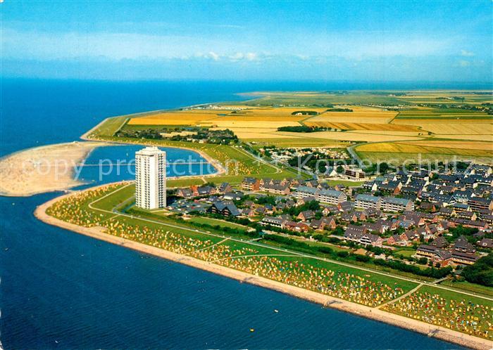 Buesum Nordseebad Fliegeraufnahme Perlebucht