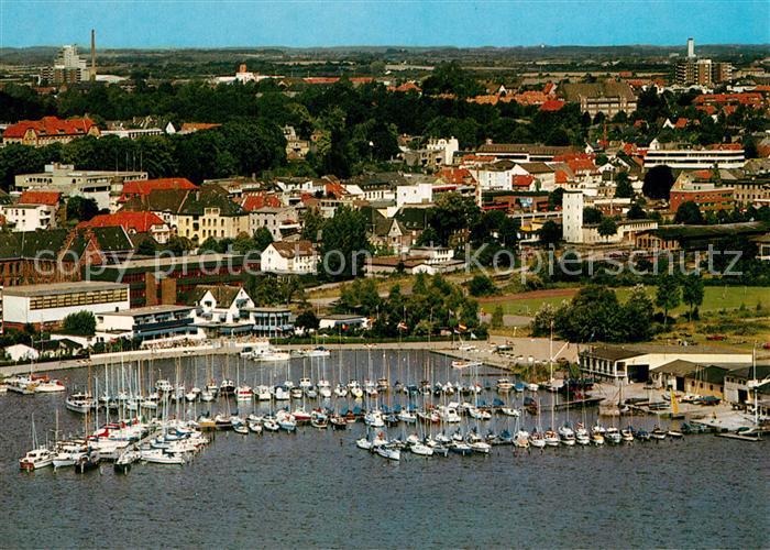 Schleswig Schlei Fliegeraufnahme Seglerhafen