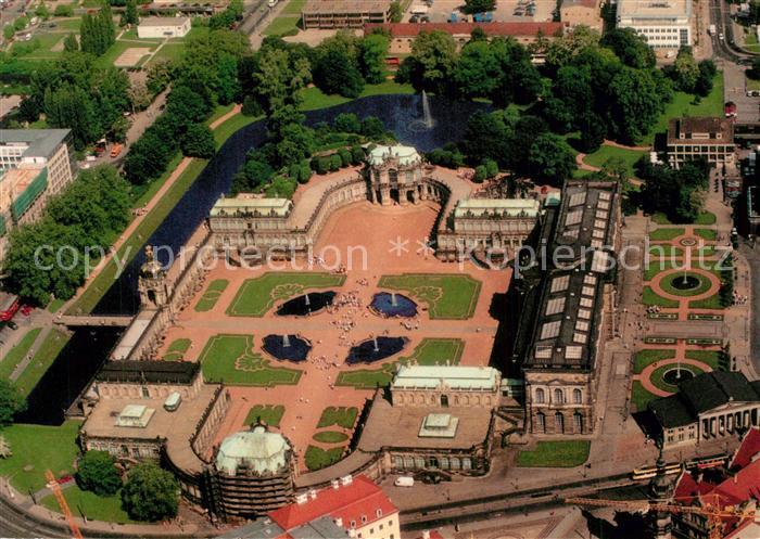 Dresden Fliegeraufnahme Zwinger