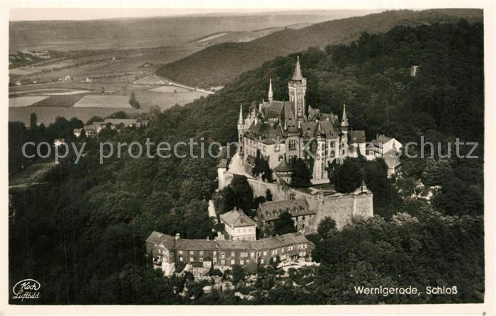 Wernigerode Harz Schloss Fliegeraufnahme
