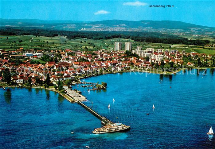 Immenstaad Bodensee Fliegeraufnahme mit Gehrenberg und Seebruecke