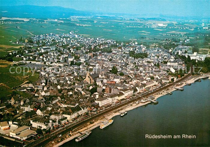 Ruedesheim Rhein Fliegeraufnahme