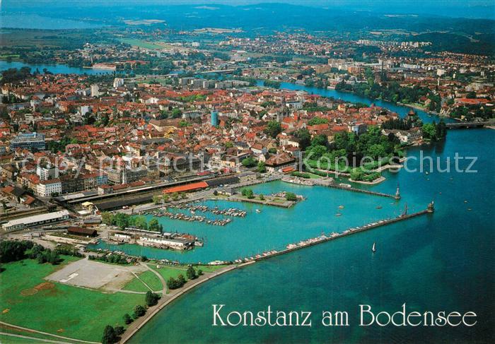 Konstanz Bodensee Fliegeraufnahme