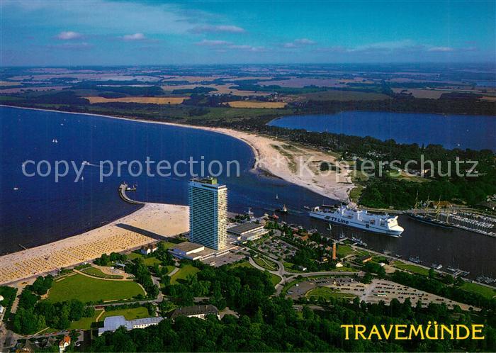 Travemuende Ostseebad Fliegeraufnahme