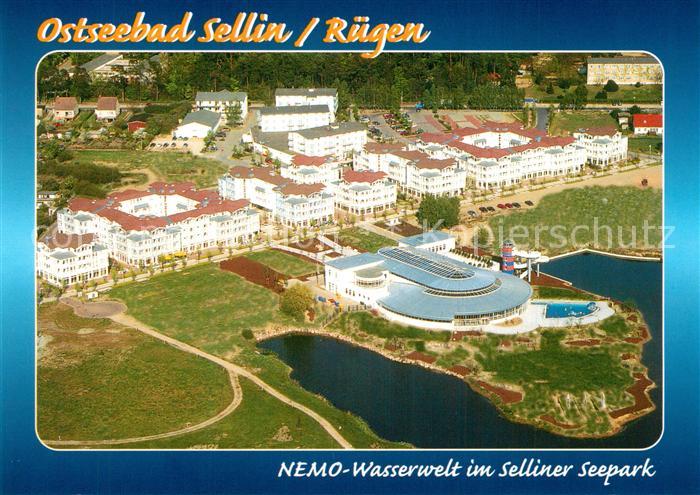 Sellin Ruegen Nemo Wasserwelt im Selliner Seepark Fliegeraufnahme