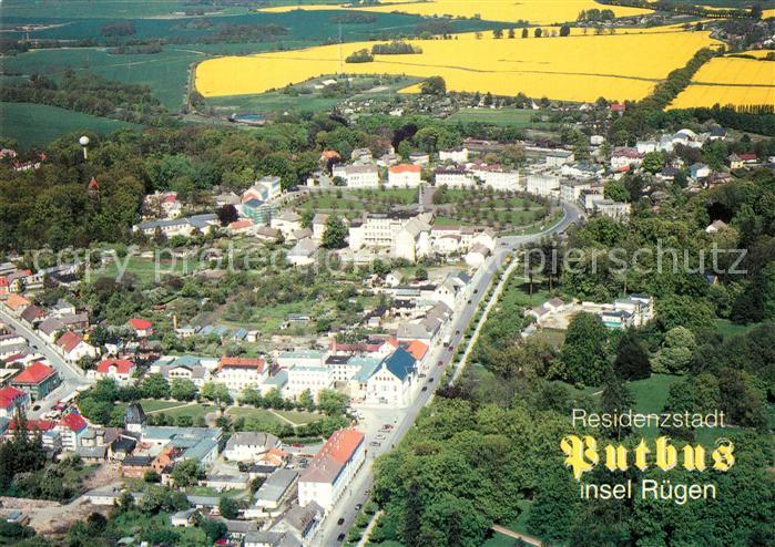 Putbus Ruegen Stadtzentrum mit Circus Fliegeraufnahme