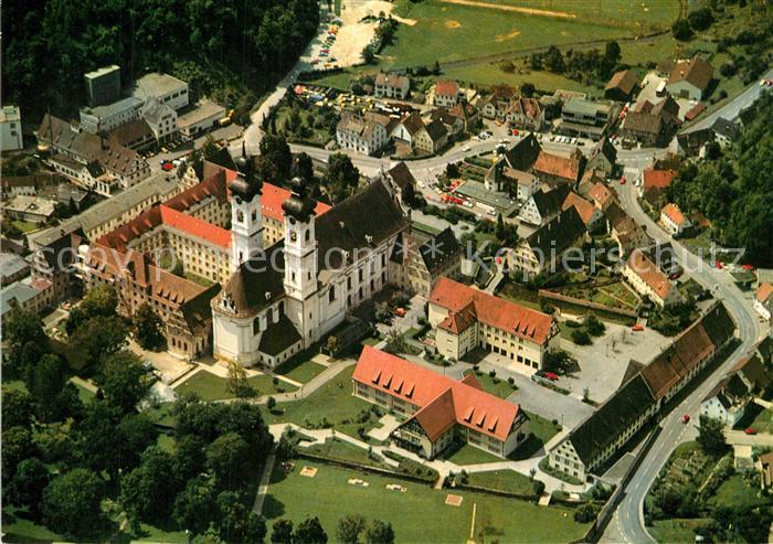 Zwiefalten Wuerttemberg Ehem Benediktinische Reichsabtei Fliegeraufnahme