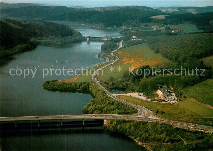 Attendorn Restaurant Schnuetgendorf Am Biggesee Fliegeraufnahme