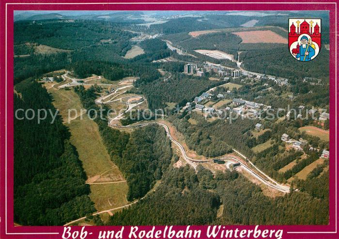 Winterberg Hochsauerland Bergrestaurant Bobhaus Winterberg Fliegeraufnahme