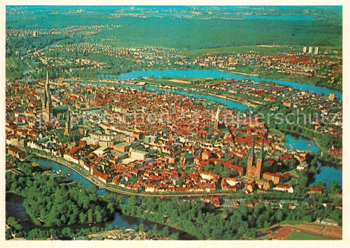 Luebeck Fliegeraufnahme