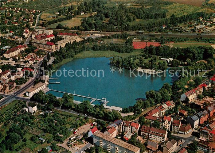 Darmstadt Am grossen Woog Fliegeraufnahme