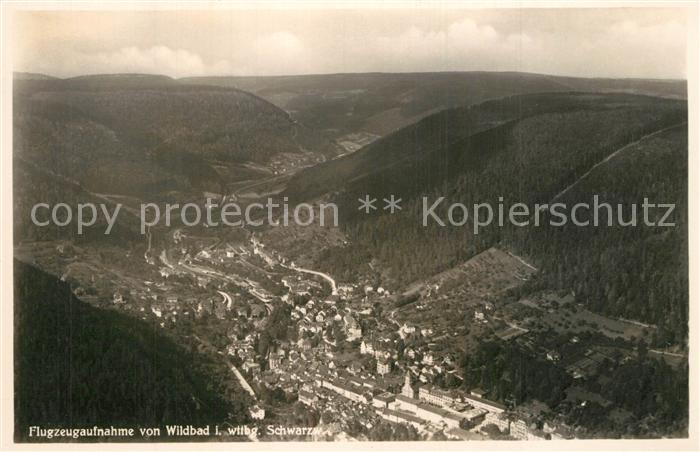 Wildbad Schwarzwald Fliegeraufnahme