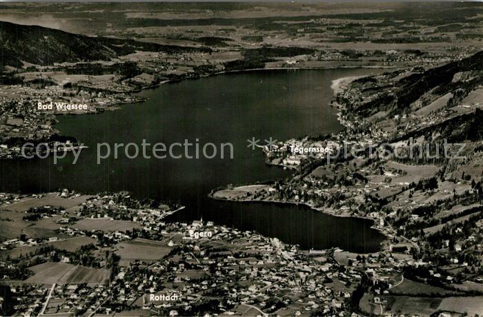 Tegernsee Blick vom Wallberg mit Bad Wiessee