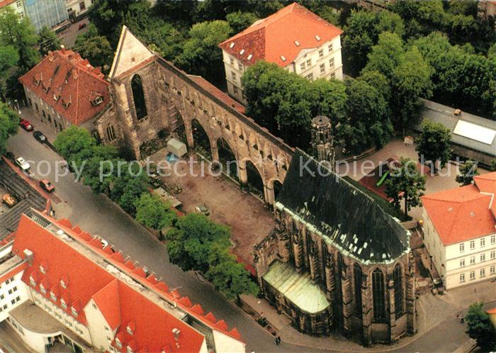 Erfurt Barfuesserkirche Angermuseum Fliegeraufnahme