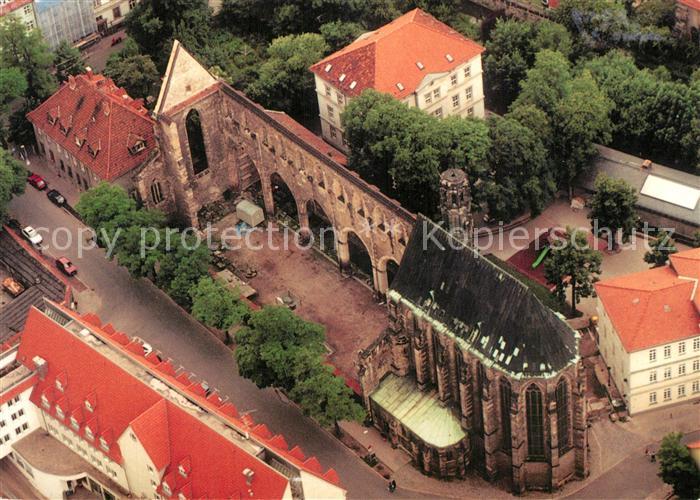 Erfurt Angeermuseum Barfuesserkirche Fliegeraufnahme