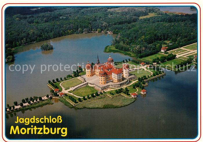 Dresden Jagdschloss Moritzburg Fliegeraufnahme