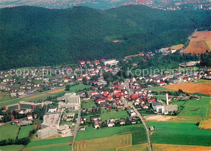 Reinhardshausen Fliegeraufnahme mit Sanatorien Hartenstein Kurklinik Quellental