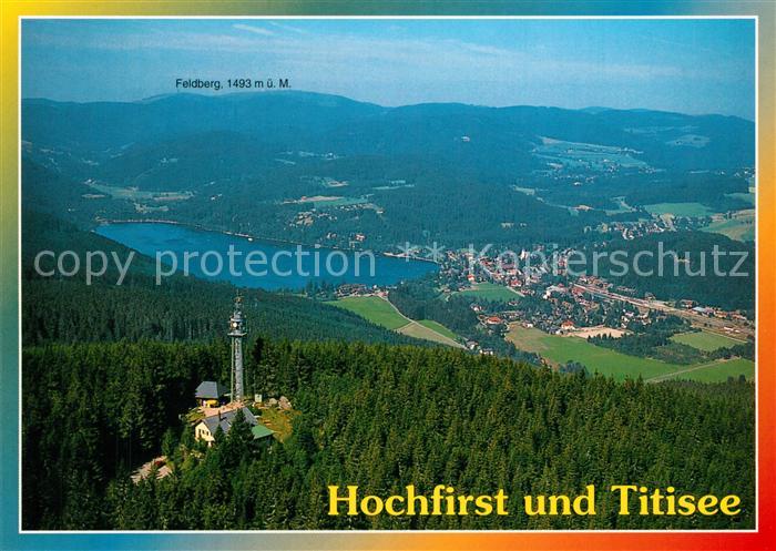 Titisee Fliegeraufnahme mit Feldberg und Hochfirst