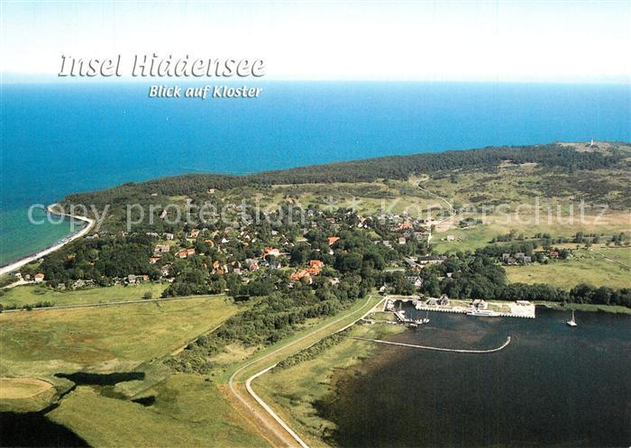 Insel Hiddensee Fliegeraufnahme mit Kloster