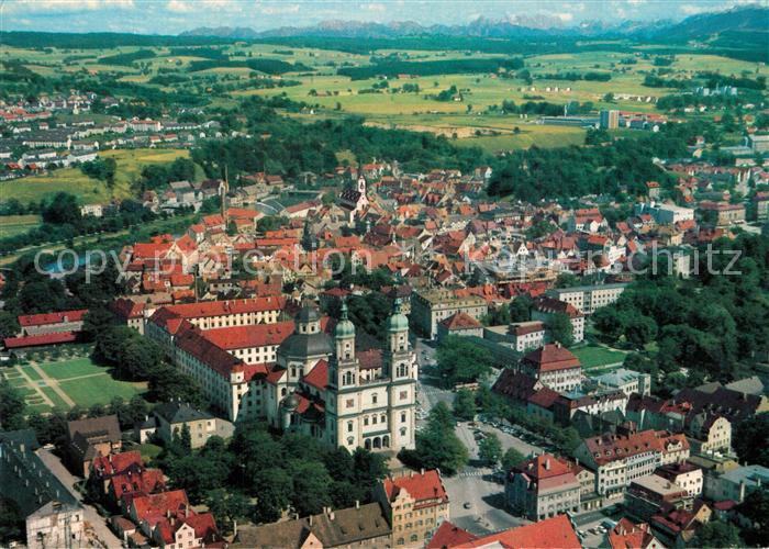 Kempten Allgaeu Fliegeraufnahme mit Kenzen Hochgebirge