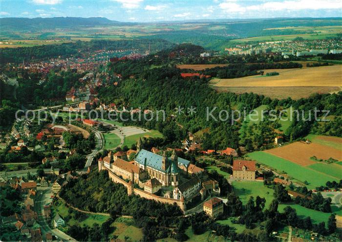 Schwaebisch Hall Fliegeraufnahme mit ehem Benediktinerkloster Komburg