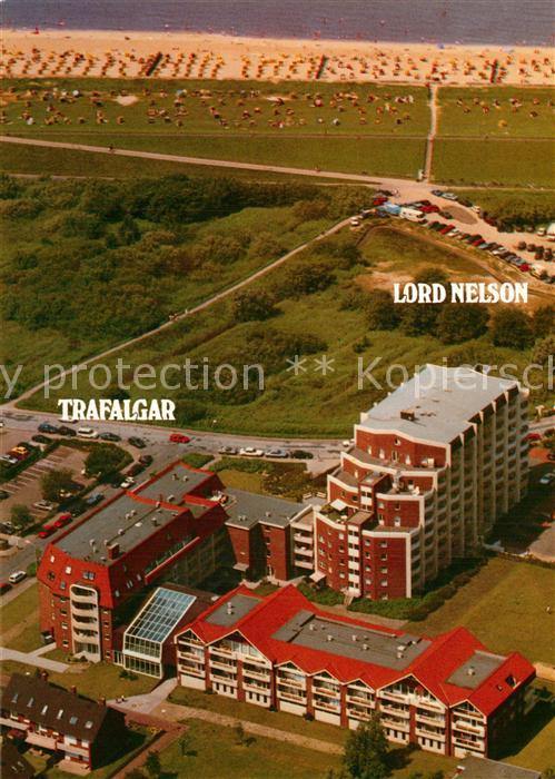 Cuxhaven Nordseebad Lord Nelson und Trafalgar Haeuser
