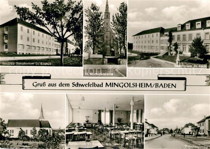 Mingolsheim Neubau Sanatorium Sankt Rochus Rochuskapelle Kirche