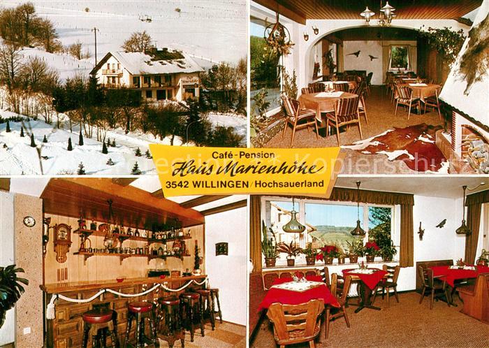 Willingen Sauerland Cafe Pension Haus Marienhoehe