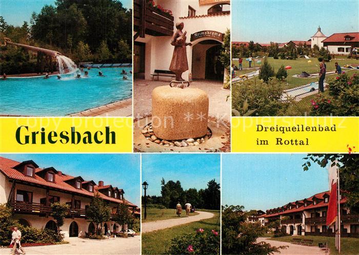 Griesbach Rottal Freibad Minigolfplatz Denkmal Park