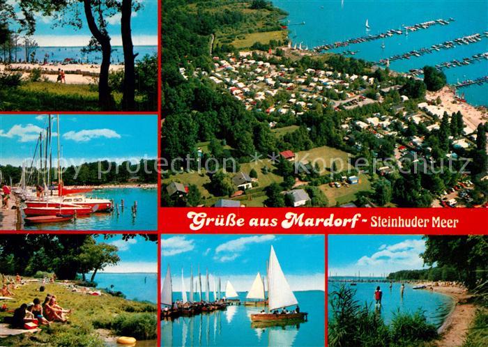 Mardorf Steinhuder Meer Bootsanlegestelle Segelboote Liegewiese