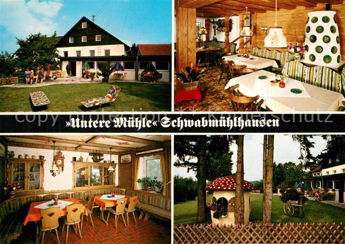 Schwabmuehlhausen Untere Muehle Gastraeume Park