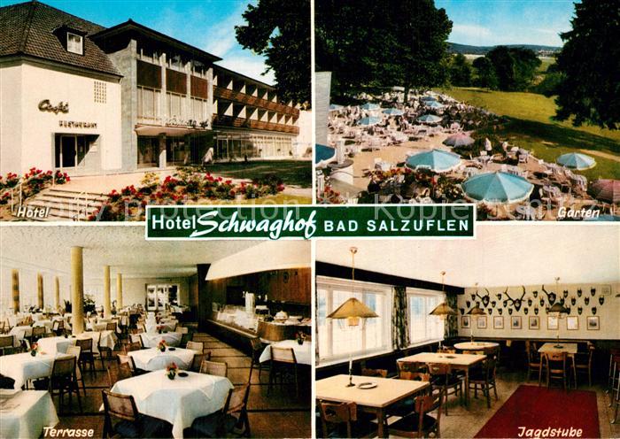 Bad Salzuflen Hotel Schwaghof Terrasse Gastraum Jagdstube
