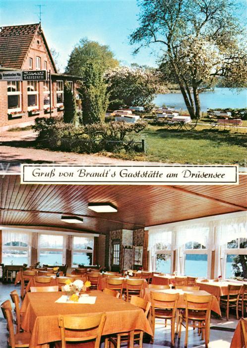 Moelln Lauenburg Brandts Gaststaette am Druesensee Gastraum