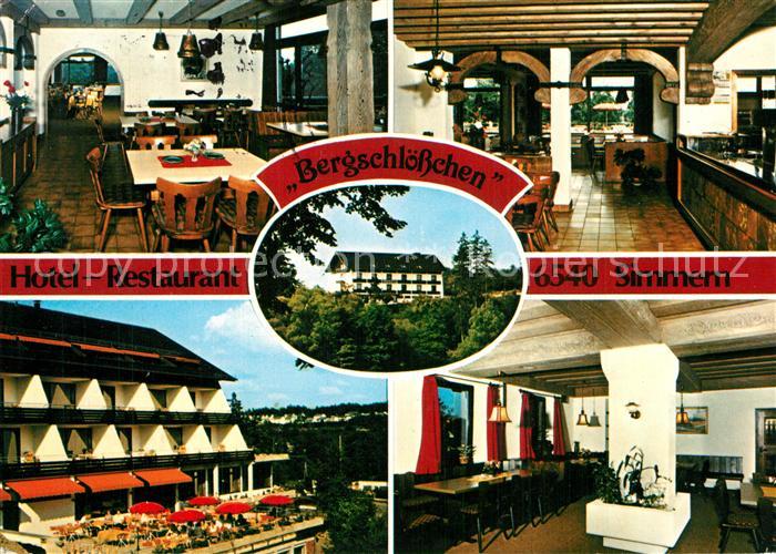 Simmern Hunsrueck Hotel Restaurant Bergschloesschen Gastraeume
