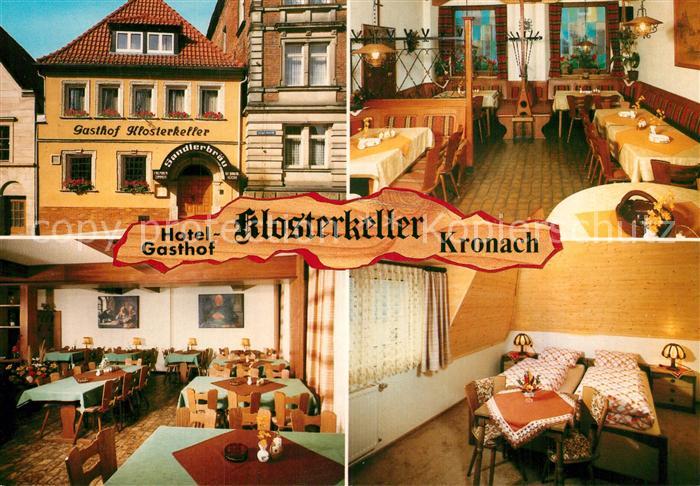 Kronach Oberfranken Hotel Gasthof Klosterkeller Gastraeume