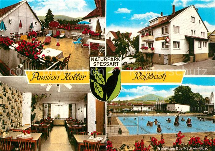 Rossbach Gelnhausen Pension Koller Gastsraum Schwimmbad