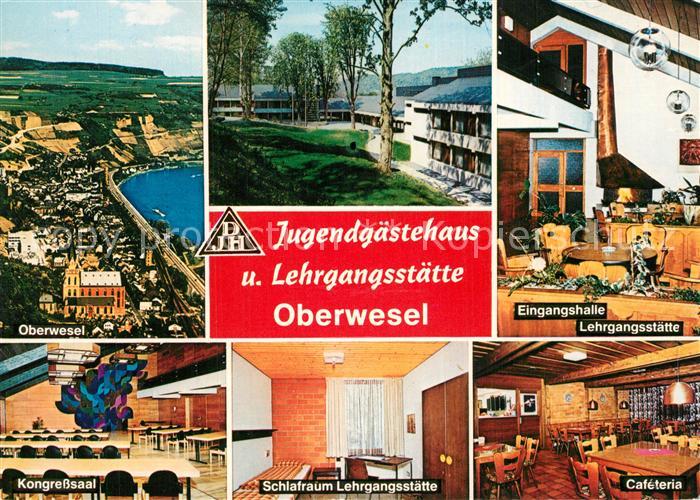 Oberwesel Rhein Panorama Eingangshalle Lehrgangsstaette Kongresssaal Schlafraum