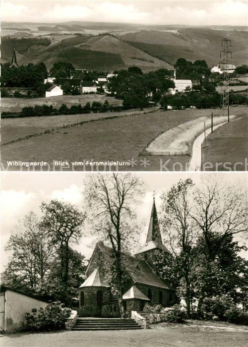 Nachrodt-Wiblingwerde Blick vom Fernmeldeturm Kirche
